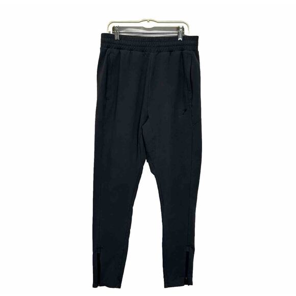 Gymshark Womens Joggers Pull On Size Small Black Athleisure Pants Zipper Side He - Picture 1 of 12